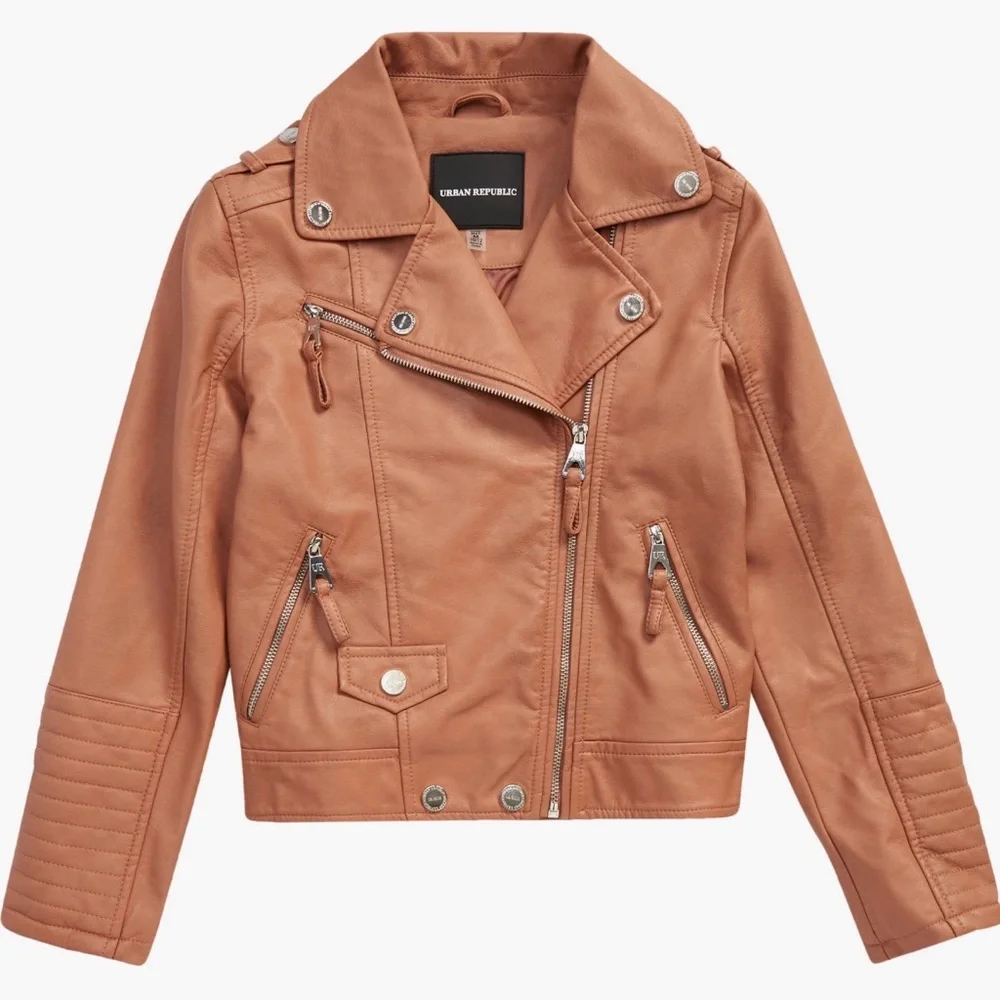 Urban Republic Kids Tan Biker Jacket
